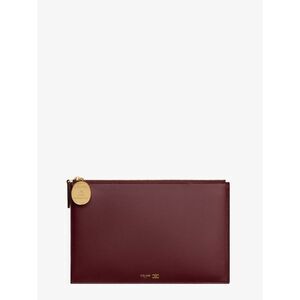 Celine Women Duo Leather Clutch Bag